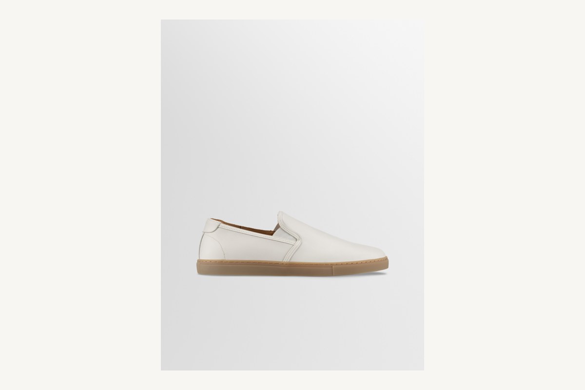 Koio Taranto leather sneaker in bone