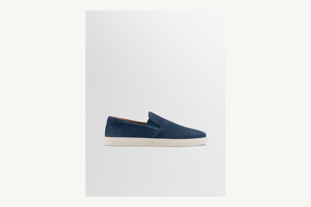 Koio Taranto suede sneaker in blue